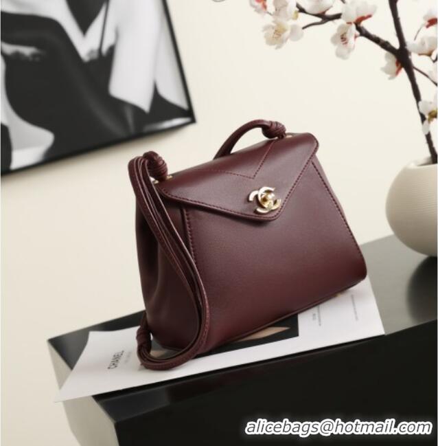 Buy Best Price Chanel Calfskin Shoulder Bag AS6223 CH082410 Burgundy 2026