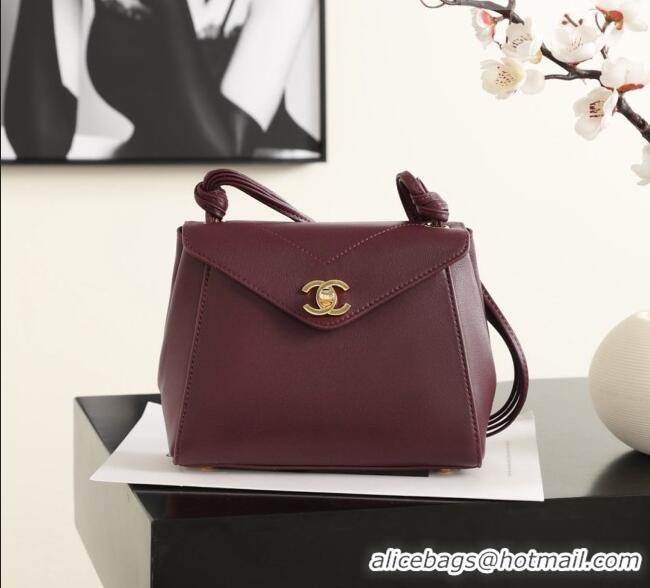 Buy Best Price Chanel Calfskin Shoulder Bag AS6223 CH082410 Burgundy 2026