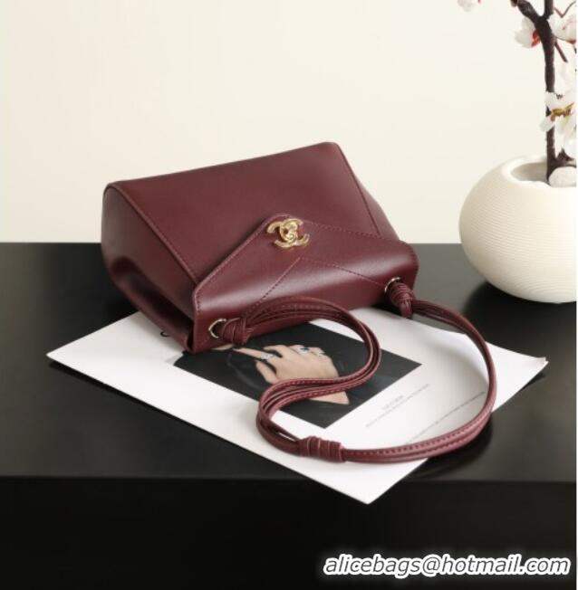 Buy Best Price Chanel Calfskin Shoulder Bag AS6223 CH082410 Burgundy 2026