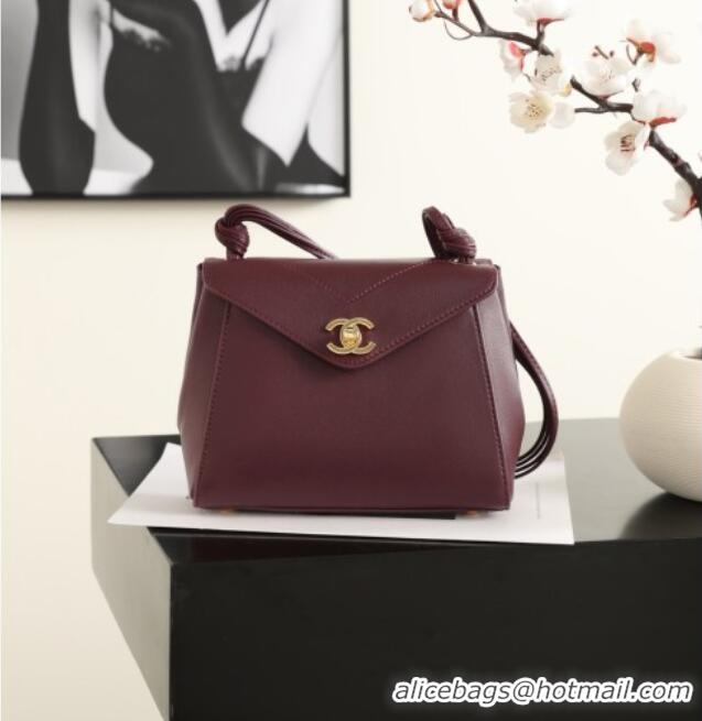 Buy Best Price Chanel Calfskin Shoulder Bag AS6223 CH082410 Burgundy 2026
