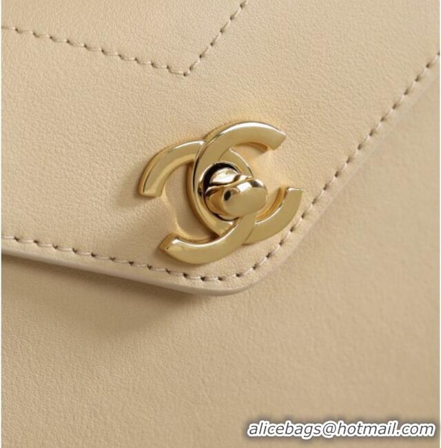 Reasonable Price Chanel Calfskin Shoulder Bag AS6223 CH082411 Beige 2026