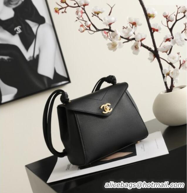 Best Quality Chanel Calfskin Shoulder Bag AS6223 CH082412 Black 2026