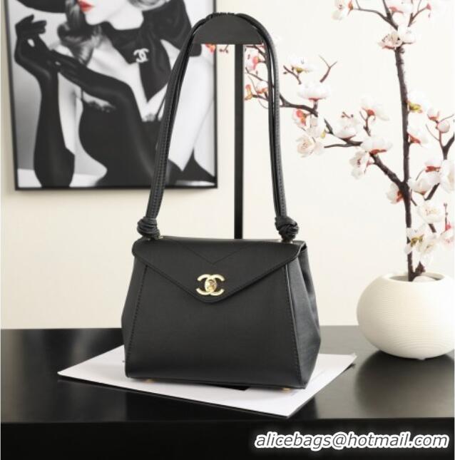 Best Quality Chanel Calfskin Shoulder Bag AS6223 CH082412 Black 2026