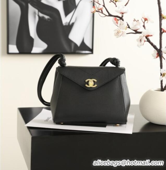 Best Quality Chanel Calfskin Shoulder Bag AS6223 CH082412 Black 2026