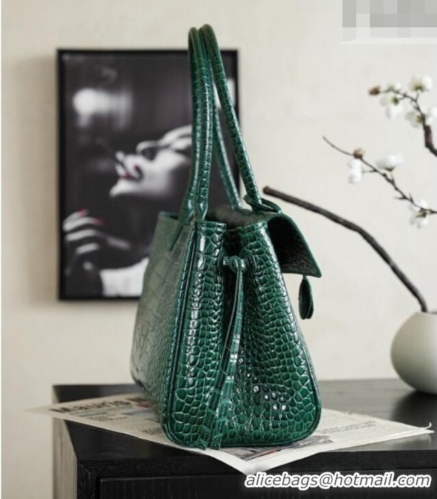 Best Price Chanel Tote Bag in Crocodile Pattern Calfskin AS6428 Green 2026