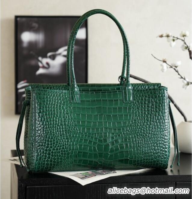 Best Price Chanel Tote Bag in Crocodile Pattern Calfskin AS6428 Green 2026
