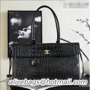 Popular Style Chanel Tote Bag in Crocodile Pattern Calfskin AS6428 Black 2026