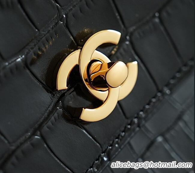 Popular Style Chanel Tote Bag in Crocodile Pattern Calfskin AS6428 Black 2026