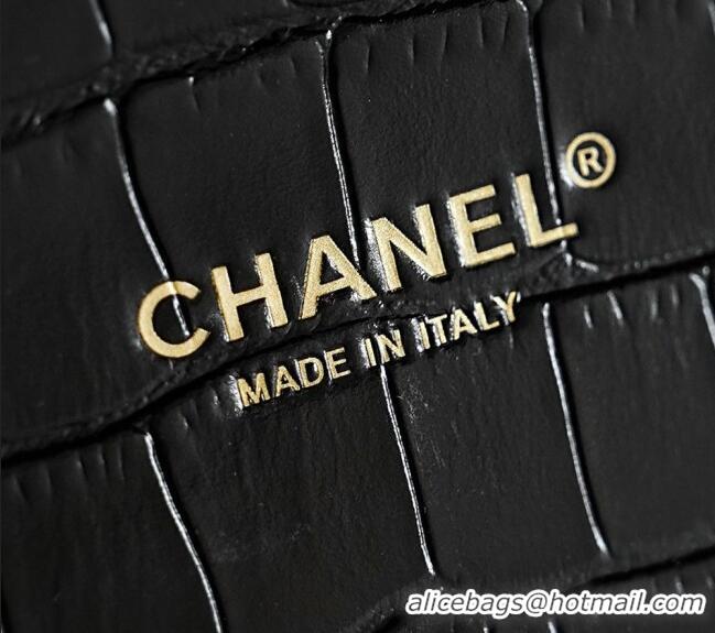 Popular Style Chanel Tote Bag in Crocodile Pattern Calfskin AS6428 Black 2026