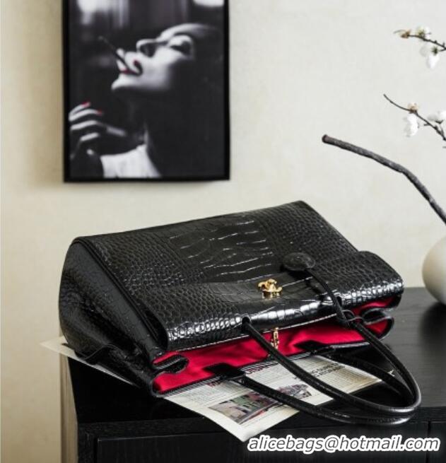Popular Style Chanel Tote Bag in Crocodile Pattern Calfskin AS6428 Black 2026
