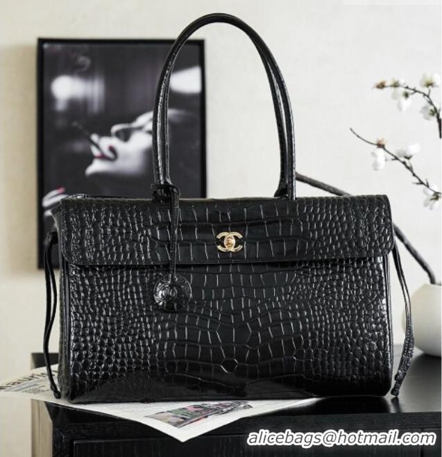 Popular Style Chanel Tote Bag in Crocodile Pattern Calfskin AS6428 Black 2026