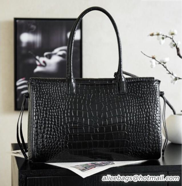 Popular Style Chanel Tote Bag in Crocodile Pattern Calfskin AS6428 Black 2026