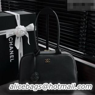 Discount Design Chanel Large Bowling Bag in Calfskin AS6580 Black 2026