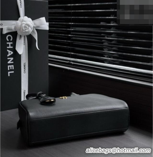Discount Design Chanel Large Bowling Bag in Calfskin AS6580 Black 2026