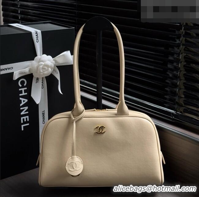 Reasonable Price Chanel Large Bowling Bag in Calfskin AS6580 Beige 2026