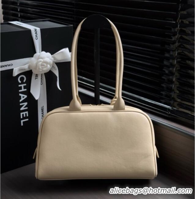 Reasonable Price Chanel Large Bowling Bag in Calfskin AS6580 Beige 2026