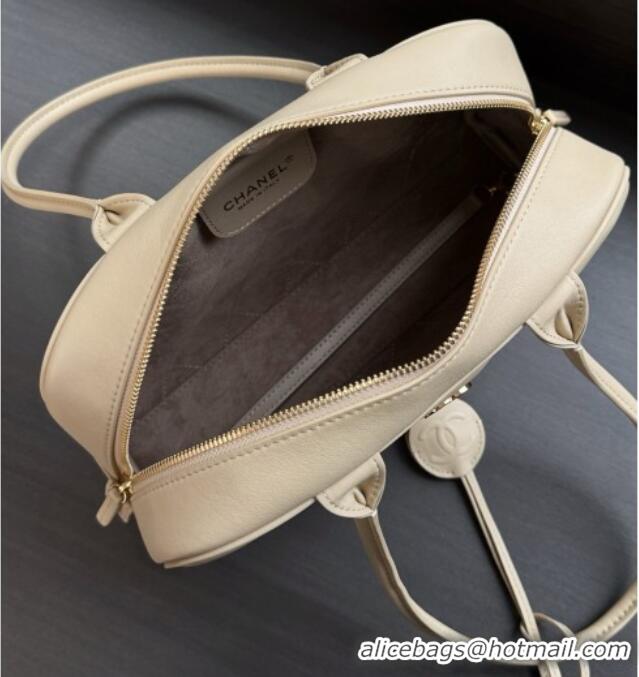 Reasonable Price Chanel Large Bowling Bag in Calfskin AS6580 Beige 2026