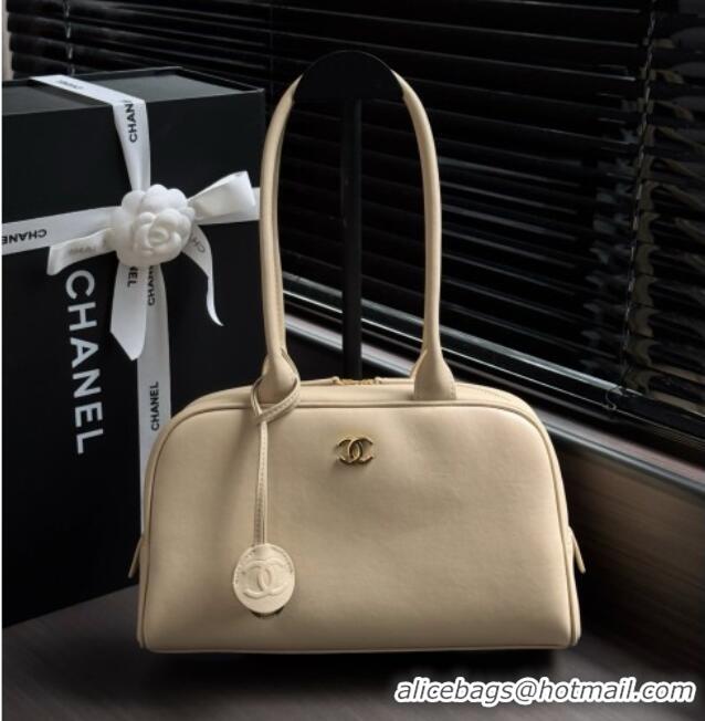 Reasonable Price Chanel Large Bowling Bag in Calfskin AS6580 Beige 2026