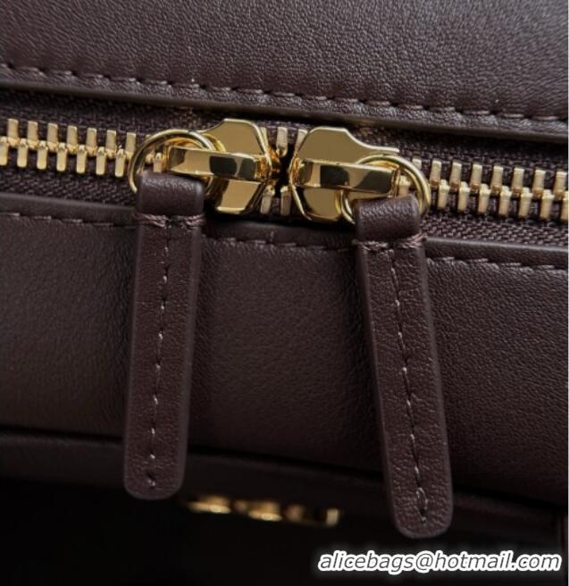 Best Quality Chanel Large Bowling Bag in Calfskin AS6580 Dark Brown 2026