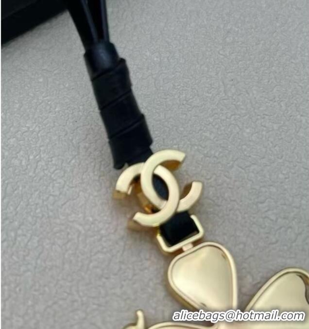 Super Quality Chanel Clover Bag Charm CH082422 Black/Gold 2026