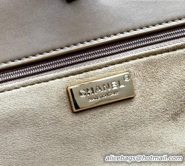 Best Grade Chanel x Pharrell XXL Maxi Flap Bag with Chain in Suede CH082424 Beige 2026