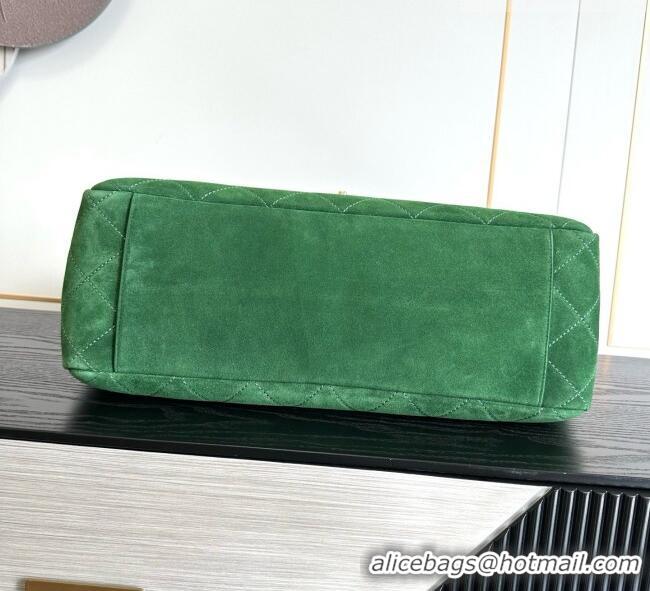 Hot Sell Cheap Chanel x Pharrell XXL Maxi Flap Bag with Chain in Suede CH082425 Green 2026
