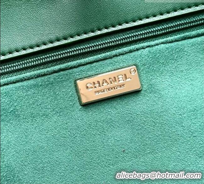 Hot Sell Cheap Chanel x Pharrell XXL Maxi Flap Bag with Chain in Suede CH082425 Green 2026