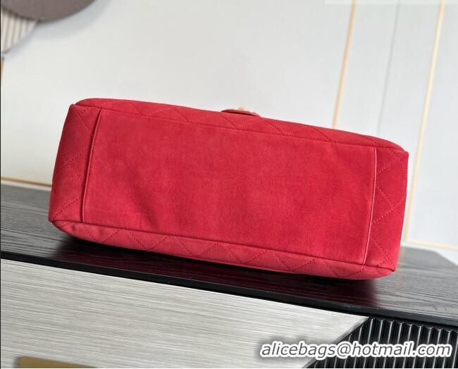 Buy Discount Chanel x Pharrell XXL Maxi Flap Bag with Chain in Suede CH082426 Red 2026