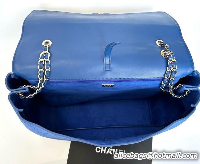 Grade Design Chanel x Pharrell XXL Maxi Flap Bag with Chain in Suede CH082427 Blue 2026