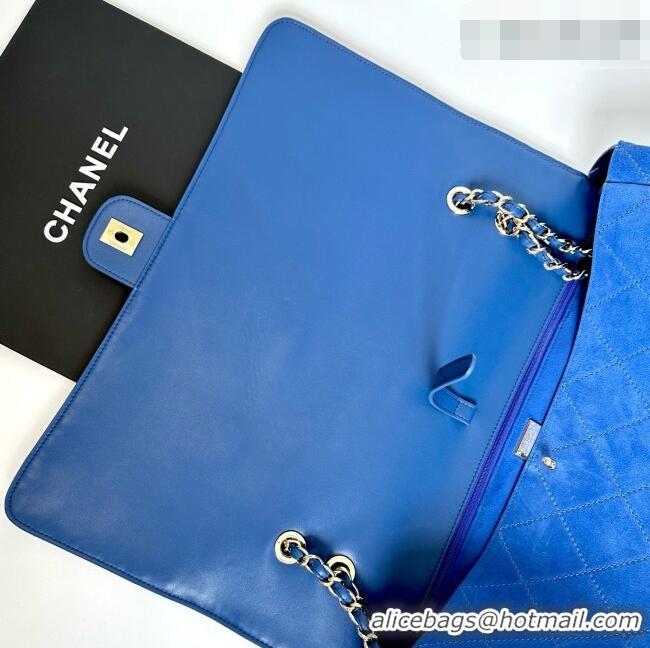 Grade Design Chanel x Pharrell XXL Maxi Flap Bag with Chain in Suede CH082427 Blue 2026