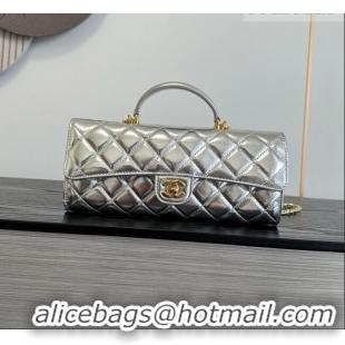 Low Cost Chanel Clutch with Chain in Lambskin AP5280 Silver 2026