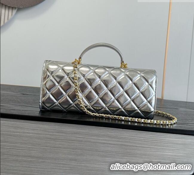 Low Cost Chanel Clutch with Chain in Lambskin AP5280 Silver 2026