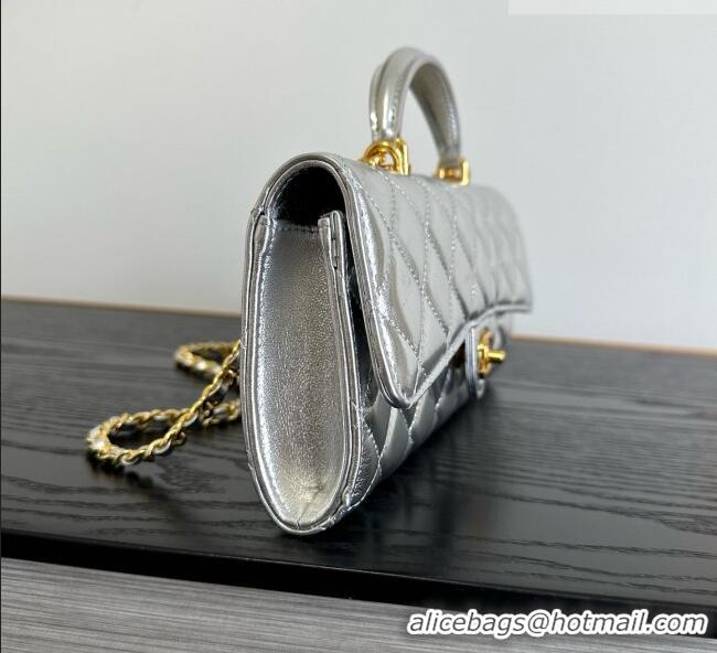 Low Cost Chanel Clutch with Chain in Lambskin AP5280 Silver 2026