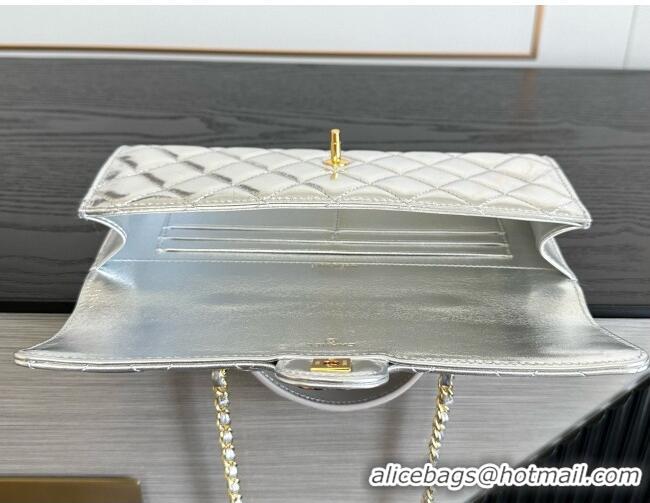 Low Cost Chanel Clutch with Chain in Lambskin AP5280 Silver 2026