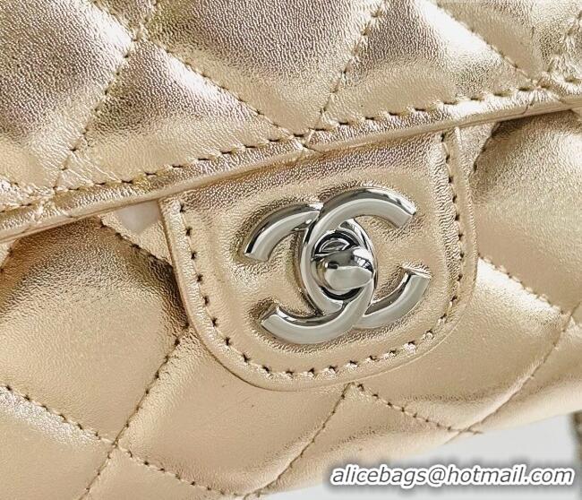 Top Grade Chanel Clutch with Chain in Lambskin AP5280 Gold 2026