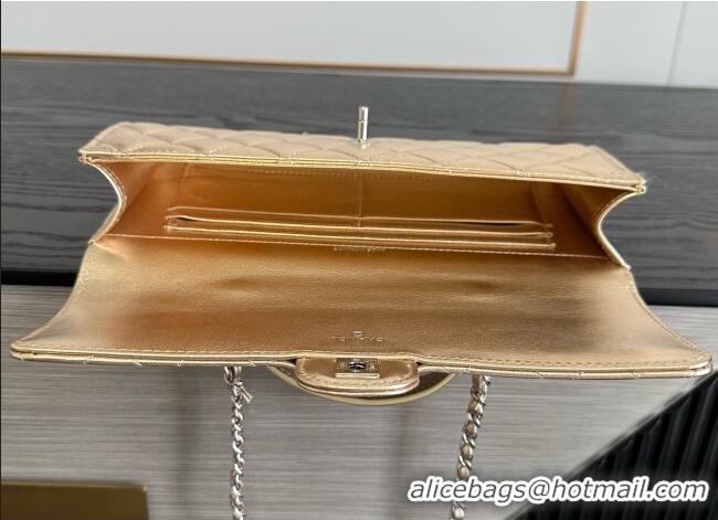 Top Grade Chanel Clutch with Chain in Lambskin AP5280 Gold 2026