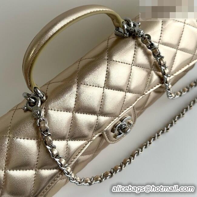 Top Grade Chanel Clutch with Chain in Lambskin AP5280 Gold 2026