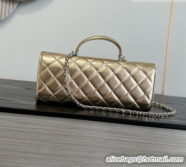 Top Grade Chanel Clutch with Chain in Lambskin AP5280 Gold 2026