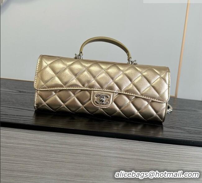 Top Grade Chanel Clutch with Chain in Lambskin AP5280 Gold 2026