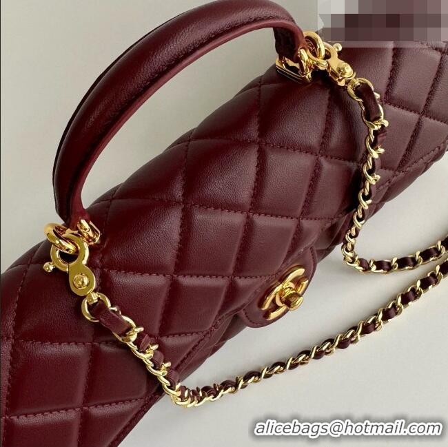 Traditional Specials Chanel Clutch with Chain in Lambskin AP5280 Burgundy 2026