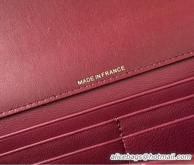 Traditional Specials Chanel Clutch with Chain in Lambskin AP5280 Burgundy 2026