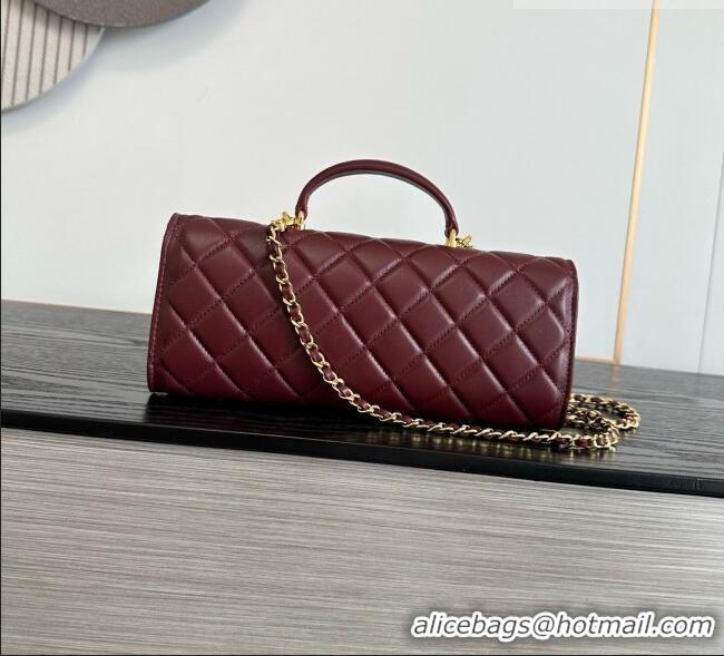 Traditional Specials Chanel Clutch with Chain in Lambskin AP5280 Burgundy 2026