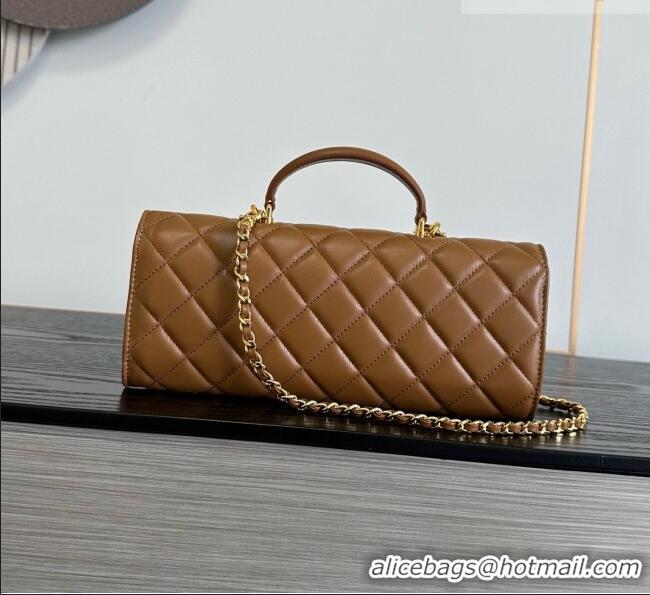 Market Sells Chanel Clutch with Chain in Lambskin AP5280 Brown 2026
