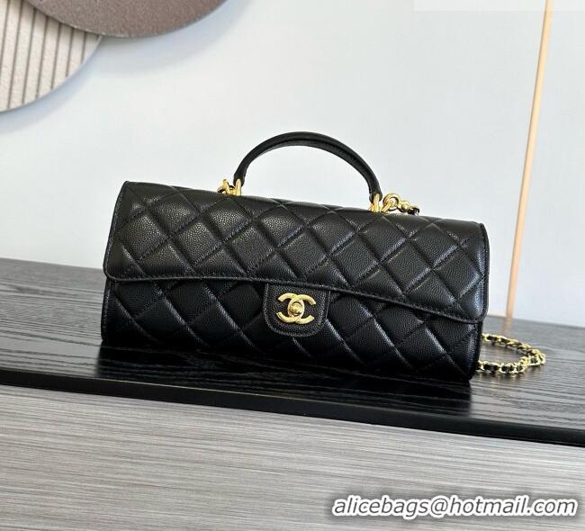 Best Price Chanel Clutch with Chain in Grained Calfskin AP5280 Black 2026