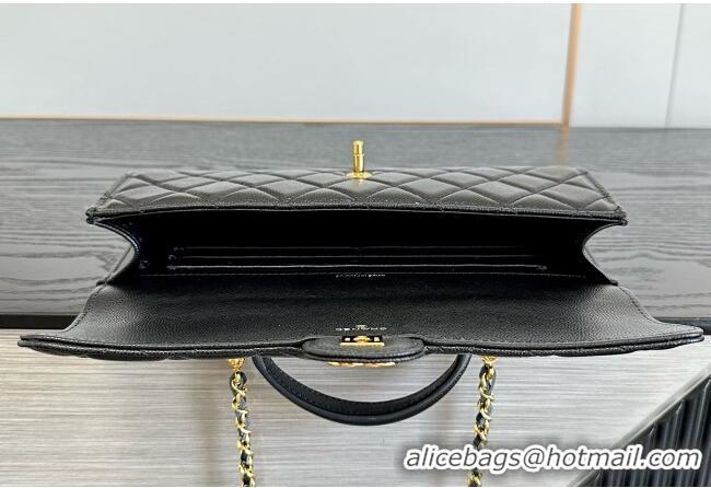 Best Price Chanel Clutch with Chain in Grained Calfskin AP5280 Black 2026