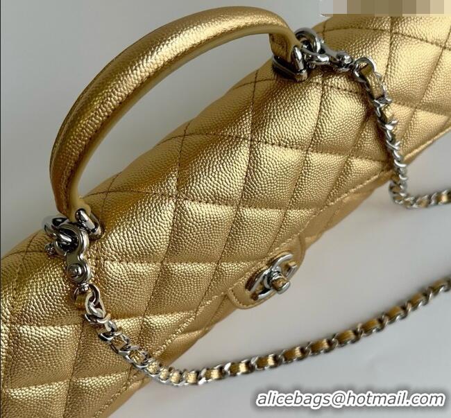 Luxury Discount Chanel Clutch with Chain in Grained Calfskin AP5280 Gold 2026