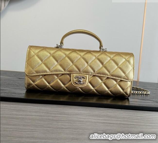 Luxury Discount Chanel Clutch with Chain in Grained Calfskin AP5280 Gold 2026