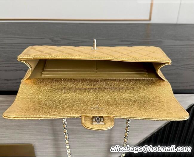Luxury Discount Chanel Clutch with Chain in Grained Calfskin AP5280 Gold 2026