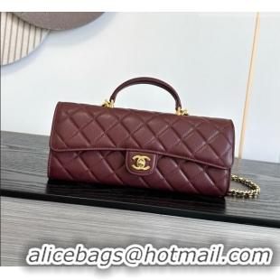 Low Cost Chanel Clutch with Chain in Grained Calfskin AP5280 Burgundy 2026