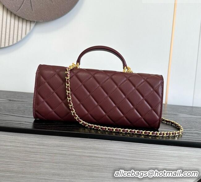 Low Cost Chanel Clutch with Chain in Grained Calfskin AP5280 Burgundy 2026